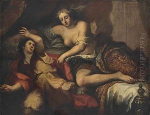 Joseph And Potiphar's Wife by Francesco del Cairo