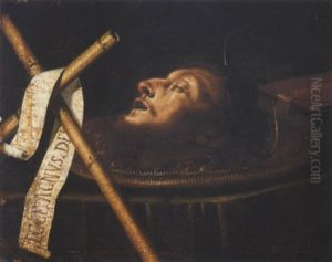 The Head Of John The Baptist by Francesco del Cairo