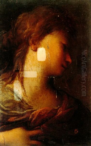 Head Of A Young Woman In Profile - view 1