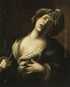 The Death Of Lucretia by Francesco del Cairo