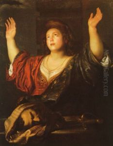 Judith With The Head Of Holofernes by Francesco del Cairo