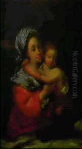 Madonna Col Bambino by Francesco del Cairo