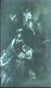 L'education De La Vierge by Francesco del Cairo