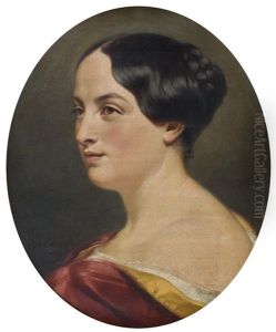 Portrait De Jeune Femme by Henri De Caisne