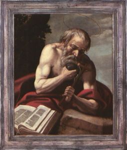 Saint Jerome by Eugenio Cajes