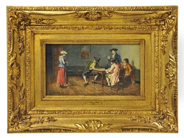 Hombres Tomando Vino (men Drinking Wine) - view 1