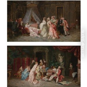 Los Invitados, The Visitors (+ El Recital, The Recital; Pair) by Jose De Cala Y Moya