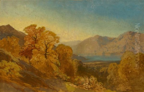 Paysage Avec Arbres Et Lac (inacheve) - view 1