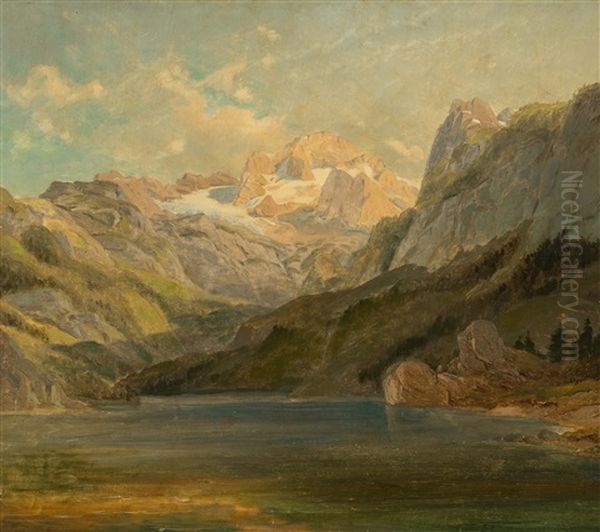 Paysage. Lac Et Montagne - view 1