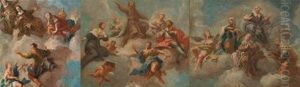 Studio Di Figure Per Affreschi Di Volta by Bartholomaus Altomonte