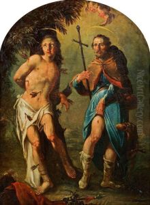 Hl. Sebastian Und Hl. Rochus by Martino Altomonte