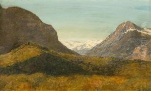 Paysage De Montagne by Alexandre Calame