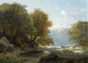 Paysage Au Bord D'un Lac