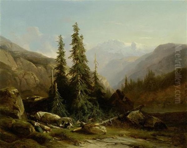 Alp Mit Wettertannen, Wohl Im Berner Oberland - view 1