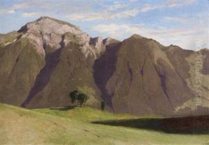 Paysage De Montagne by Alexandre Calame
