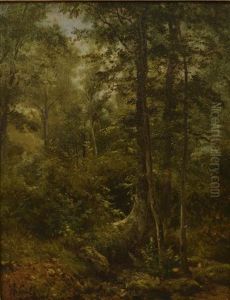 Woodland Scene by Alexandre Calame