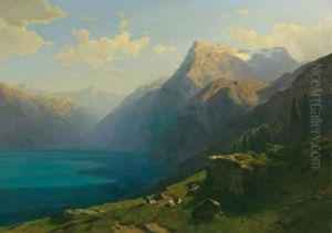 Vue Du Lac Des Quatre-cantons, Prise Du Seelisberg (view Of Lake Lucerne From Seelisberg) by Alexandre Calame
