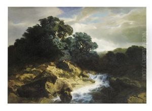 Chenes, Torrent by Alexandre Calame
