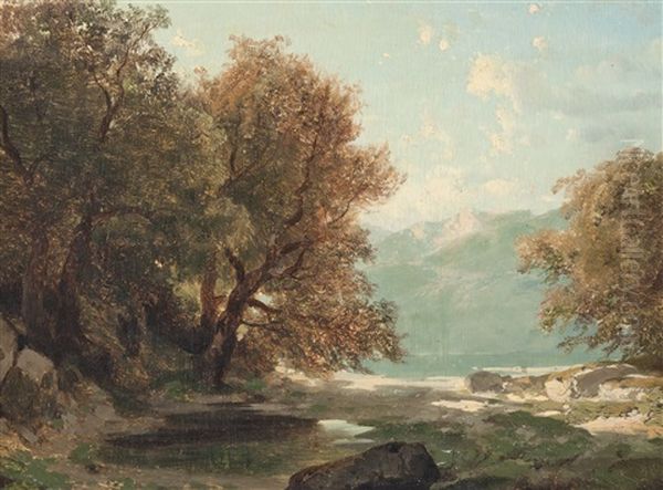 Paysage Au Bord Du Lac - view 1