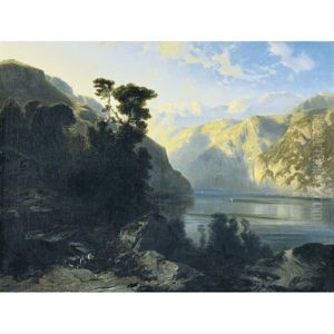 Lac De Uri Avec Le Urirotstock (lake Uri With Urirotstock) by Alexandre Calame