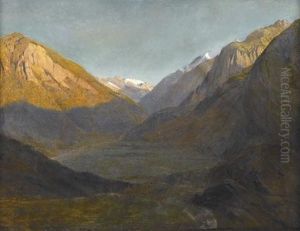 An Der Grimsel by Alexandre Calame