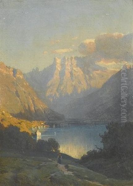 Gebirgspartie Mit See - view 1