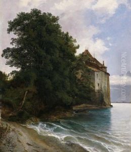 Le Chateau De Chillon (the Castle Of Chilllon) by Alexandre Calame