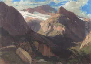 Haslital - Handeck by Alexandre Calame