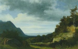 Blick Auf Den Genfersee by Alexandre Calame