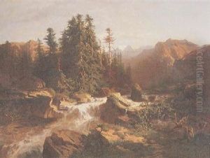 Torrent Des Alpes by Alexandre Calame