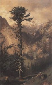 A La Handeck by Alexandre Calame