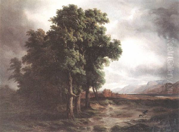 Chenes Battus Par L'orage - view 1