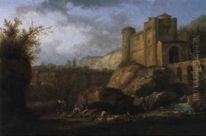 Sosta Al Castello by Alexandre Calame