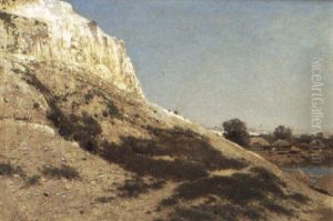 Landskap Med Klippa by Alexandre Calame