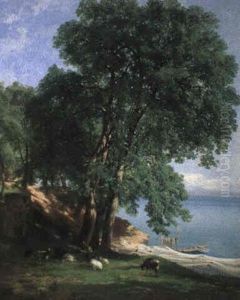 Uferlandschaft by Alexandre Calame