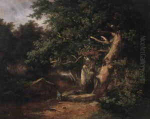 Interieur De Foret by Alexandre Calame