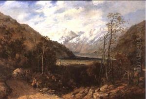 Schweizer Gebirgstal by Alexandre Calame