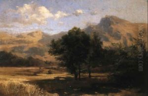 Sommerliche Landschaft Bei Thun by Alexandre Calame