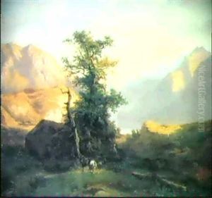 Schaferszene Am Vierwaldstattersee by Alexandre Calame