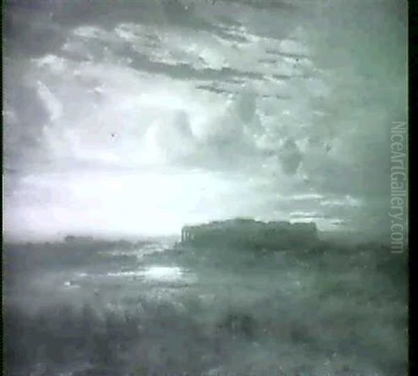 Classical Ruins In A Landscape - view 1