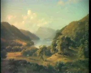 Tallandschaft Mit See by Alexandre Calame