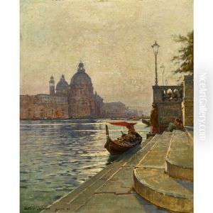 Blick Auf Santa Maria Della Salute Am Canal Grande
