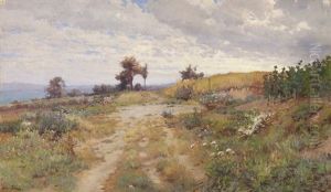 Seelandschaft Mit Kornfeld