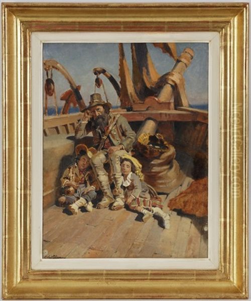 Pere Et Ses Deux Enfants - view 1