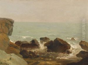 Felsige Brandung by Arthur Calame