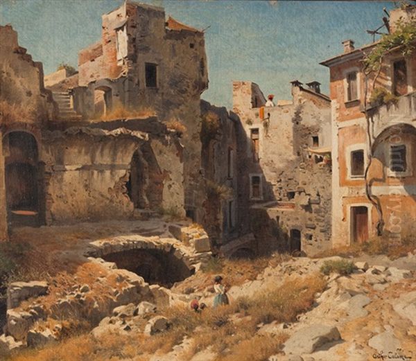 San Remo - Blick In Einen Hinterhof Mit Ruine - view 1
