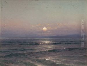 Sonnenuntergang Uber Dem See by Arthur Calame