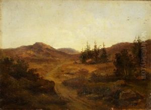 Landschaft In Abendstimmung by Arthur Calame