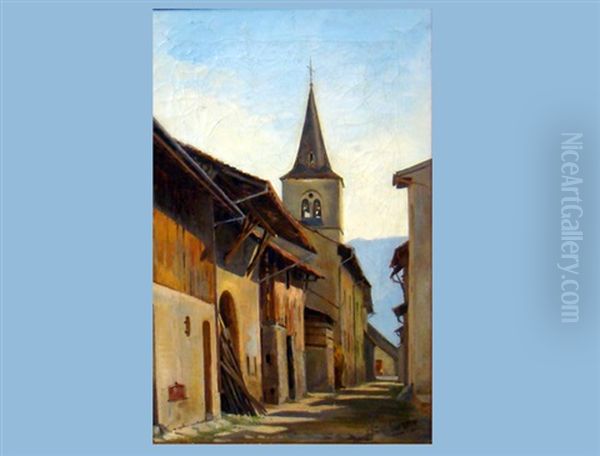 Welsche Dorfgasse Mit Kirche - view 1