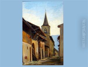 Welsche Dorfgasse Mit Kirche
